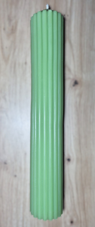 Lumanare Decor/Evenimente Verde Canelata [1]