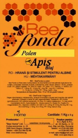 Turta si Hrana Solida pentru Albine - Turta cu Polen