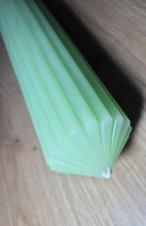 Lumanari - Lumanare Decor/Evenimente Verde Menta Canelata