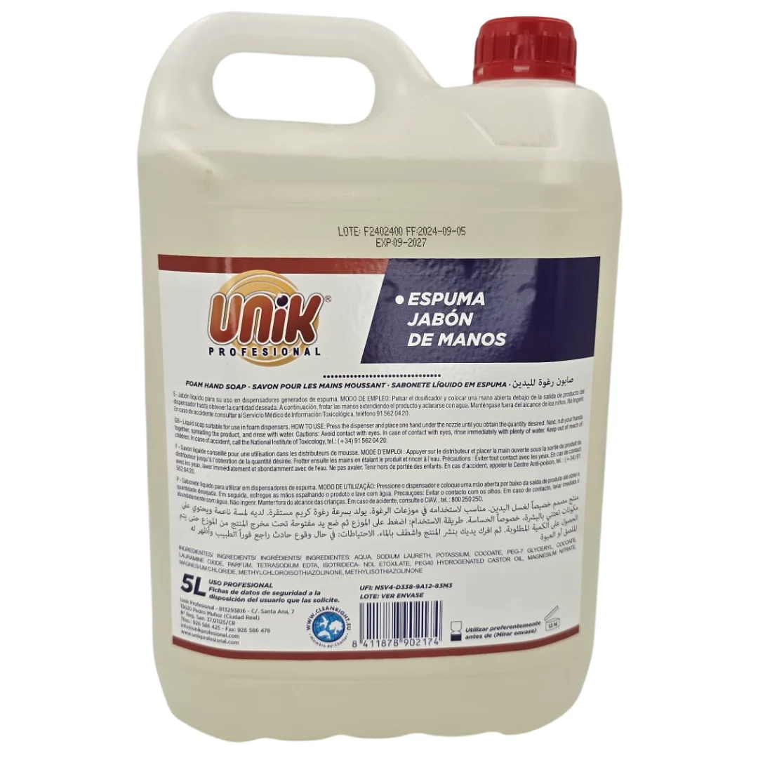 Nou: Produse de Curatenie - Sapun de maini -spuma 5 L