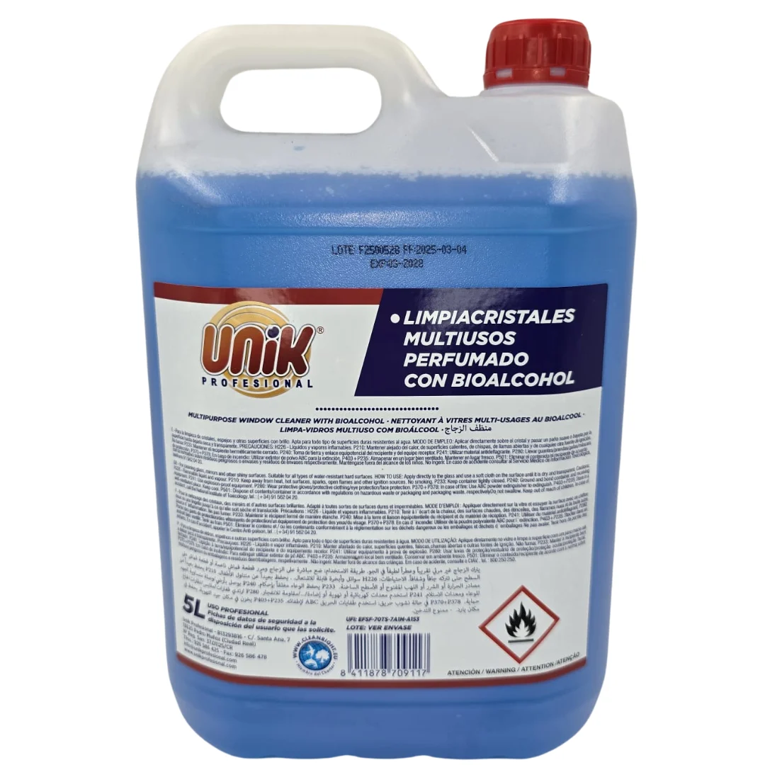 Nou: Produse de Curatenie - Detergent geamuri parfumat cu bioalcool 5 L