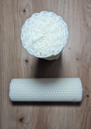 Lumanari Inviere - Set de 4 Lumanari din Faguri Alb