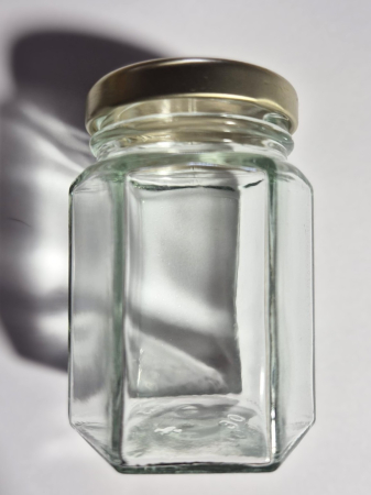 Lucru cu Mierea - Borcan Hexagonal 110ml