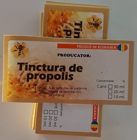 Lucru cu Mierea - Etichete propolis