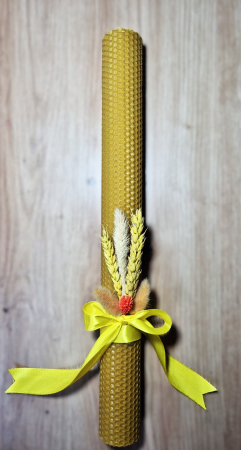 Lumanare Inviere Decoarata cu Flori [1]