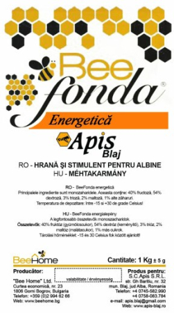 Turta si Hrana Solida pentru Albine - Turta energetica 1Kg