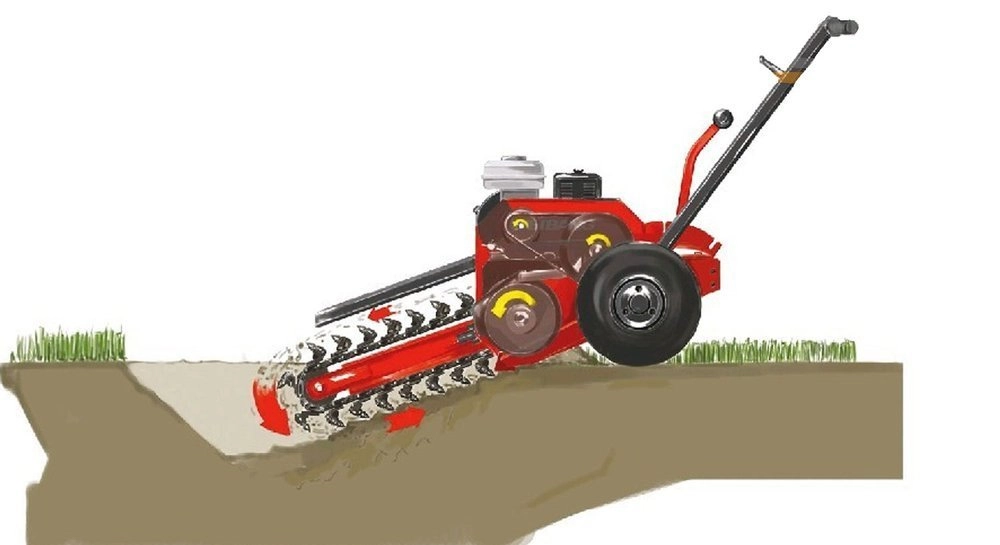 Săpătoare de șanțuri Weibang WBTR126H Honda GX160 [7]