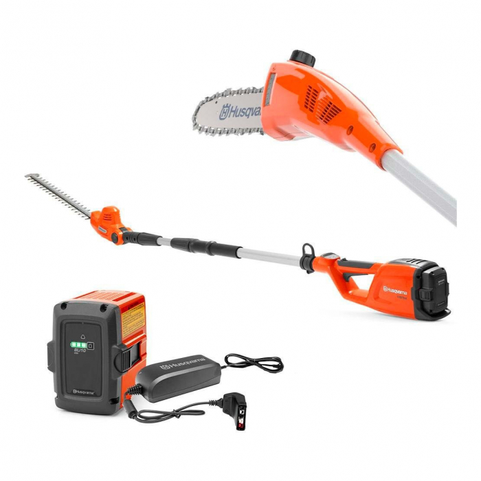 Motounealtă HUSQVARNA 120iTK4-PH 2-în-1 cu rază lungă de acțiune pentru elagaj și tăierea gardului viu la înălțime [6]