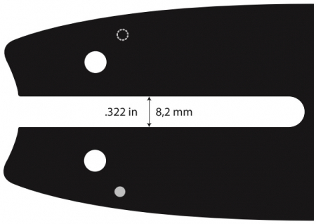 Sina de Ghidaj - lama drujba  35 cm (14") .3/8" 1.3 mm Double Guard (Stihl MS 170-D,171,181,211,201T) [1]