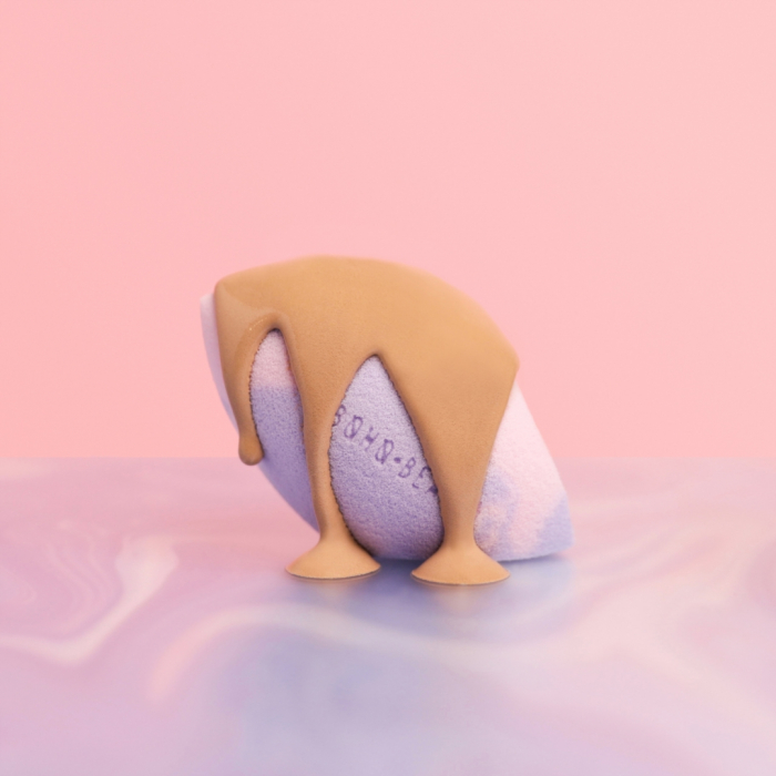 Buretel de machiaj - Boho Flat Cut Liliac [3]