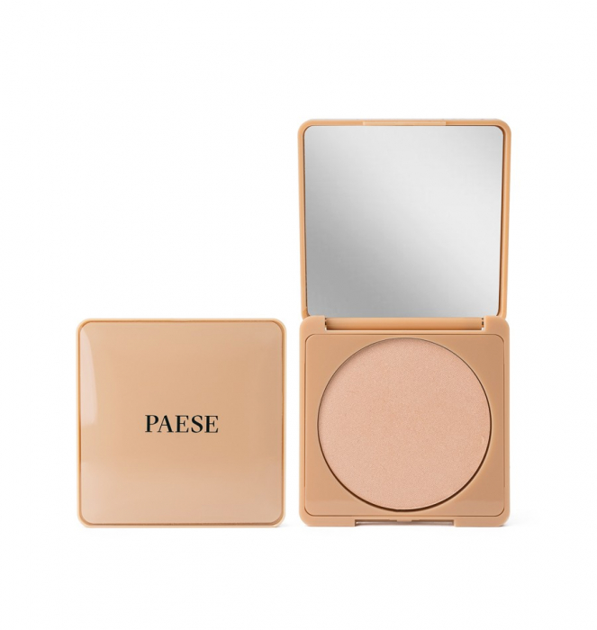 Pudra compacta cu efect de iluminare, Shimmer Pressed Powder pentru fata si gat 01, 9g [2]