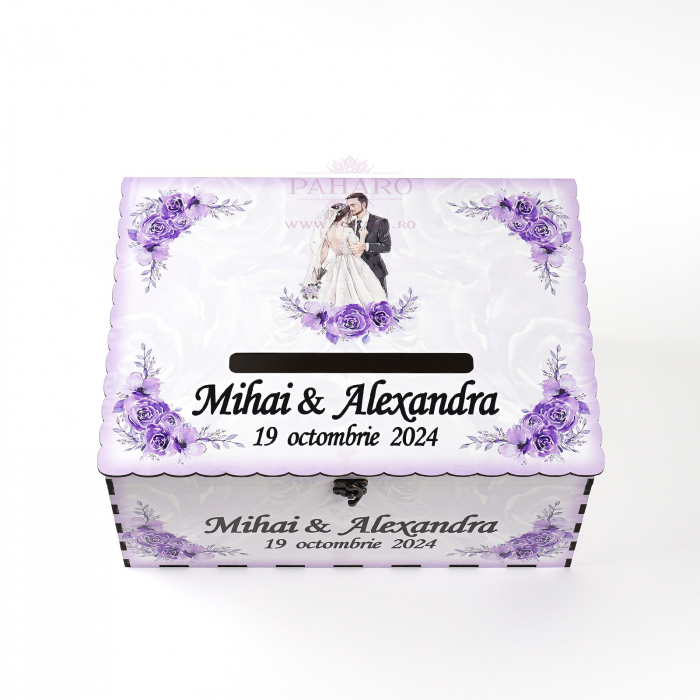 Cufăr Dar FLORAL - 102A - Mov [2]