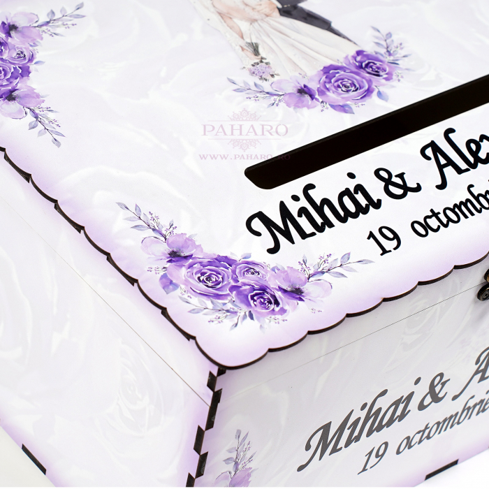 Cufăr Dar FLORAL - 102A - Mov [5]