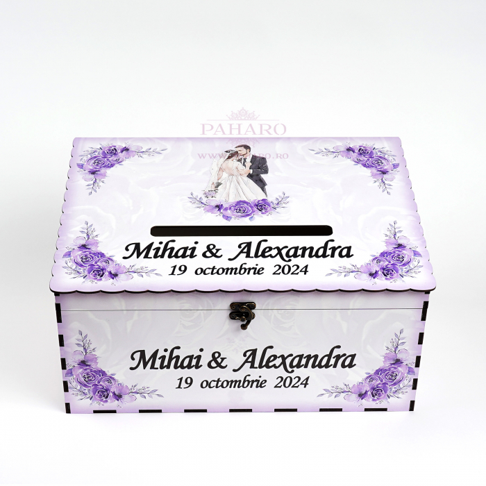 Cufăr Dar FLORAL - 102A - Mov [4]