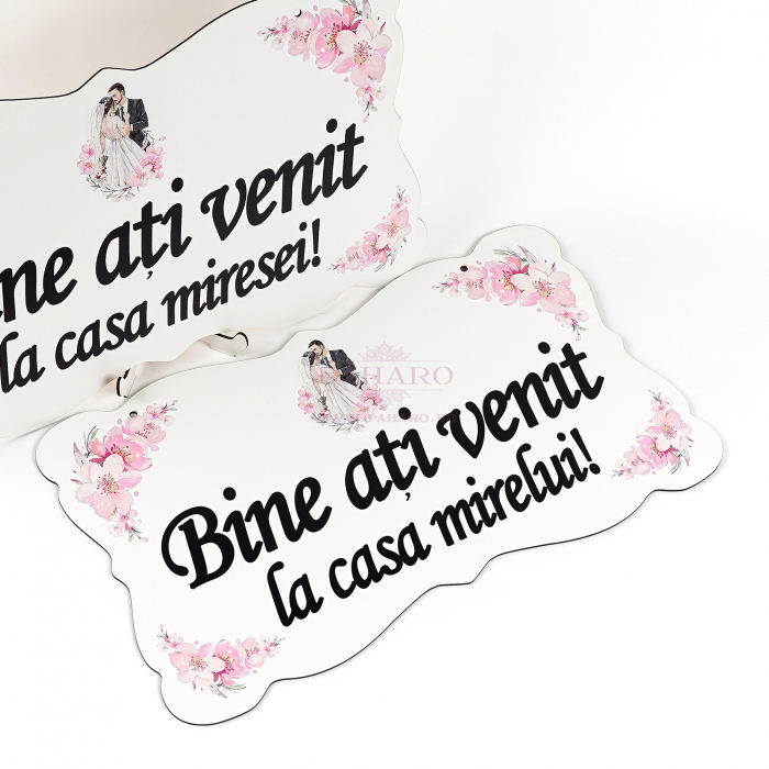 Set 2 Panouri „ Bine ați venit !”  201 A - Roz [3]