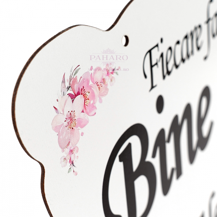 Panou Personalizat  „ Bine ați venit !” - 201 T1 - Roz [4]