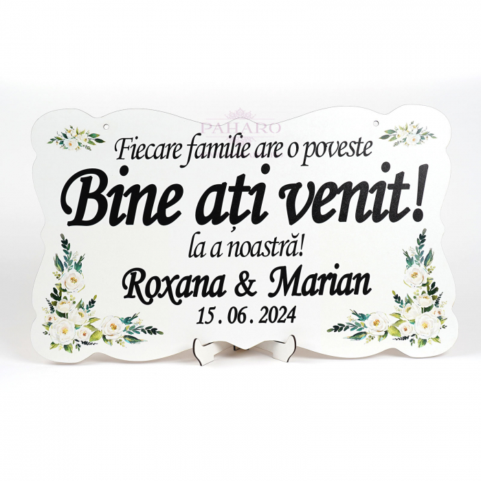 Panou Personalizat  „ Bine ați venit !” - 402 T1 -Verde [1]