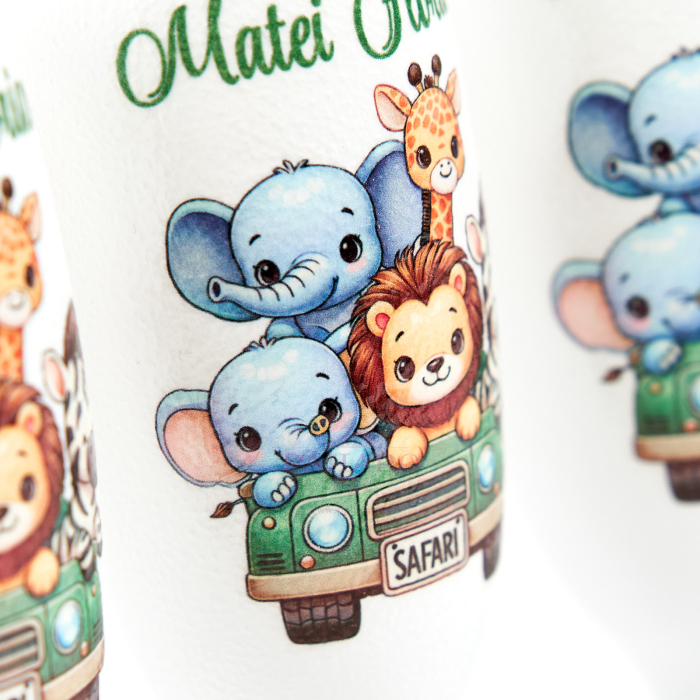 Set 4 Pahare Botez -Tematică Safari - BX02 [5]