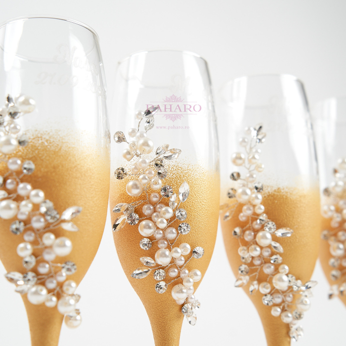 Set pahare "GOLD & PEARLS" -GPE-01 [2]