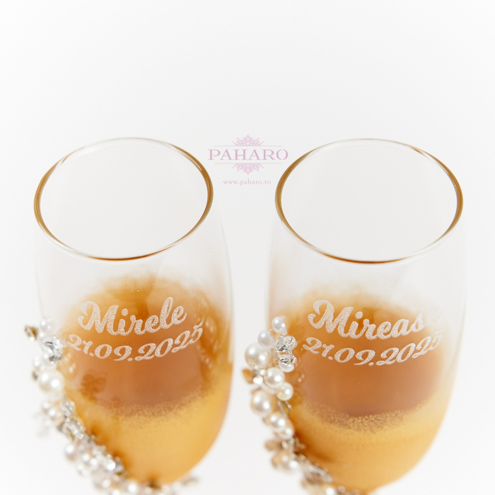 Set pahare "GOLD & PEARLS" -GPE-01 [4]