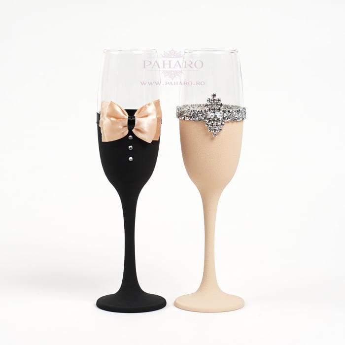 Set pahare "COLORIS" diferite culori - pentru nasi/socrii [1]