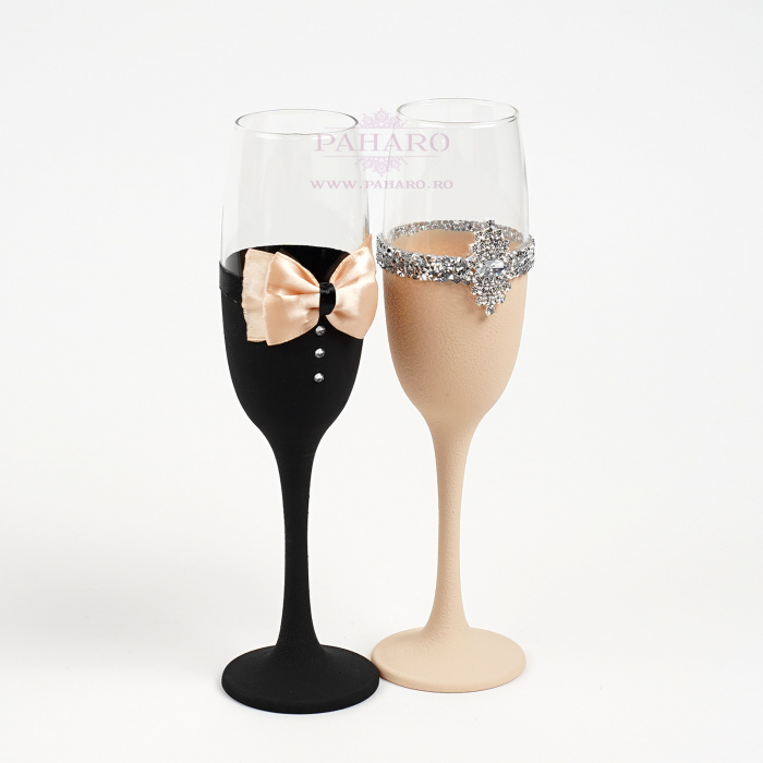 Set pahare "COLORIS" diferite culori - pentru nasi/socrii [3]