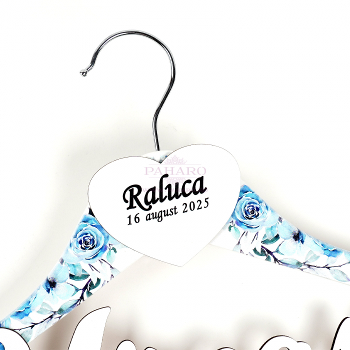 Umeraș Mireasa FLORAL - 301- Albastru [3]