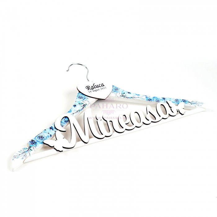 Umeraș Mireasa FLORAL - 301- Albastru [2]