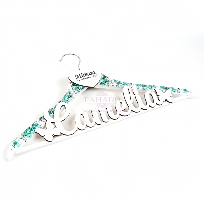 Umeraș Mireasa FLORAL  - 401- Verde [2]