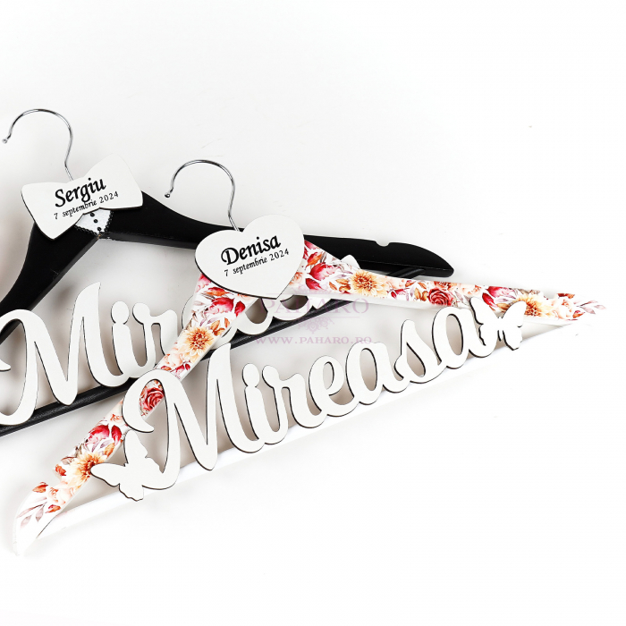 Umeraș Mireasa FLORAL  - 5X7-  Roșu Galben [4]