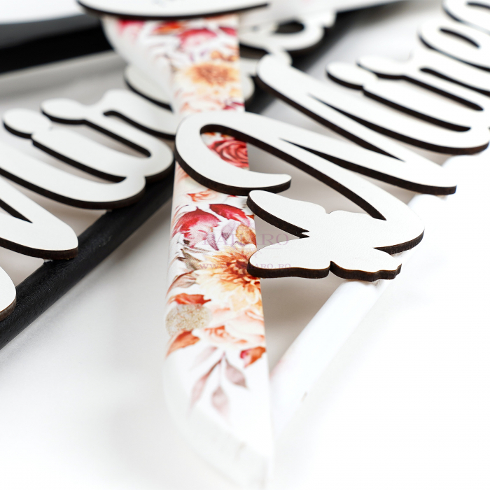 Umeraș Mireasa FLORAL  - 5X7-  Roșu Galben [2]