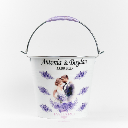 GĂLEȚI - Găleată FLORAL - 103B - Mov -