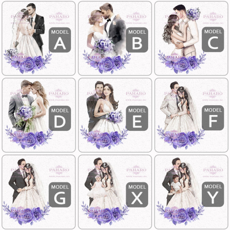 Găleată FLORAL - 103B - Mov - [1]