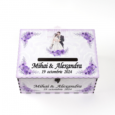 Cufăr Dar FLORAL - 102A - Mov [1]