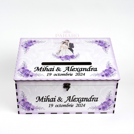 Cufăr Dar FLORAL - 102A - Mov [3]