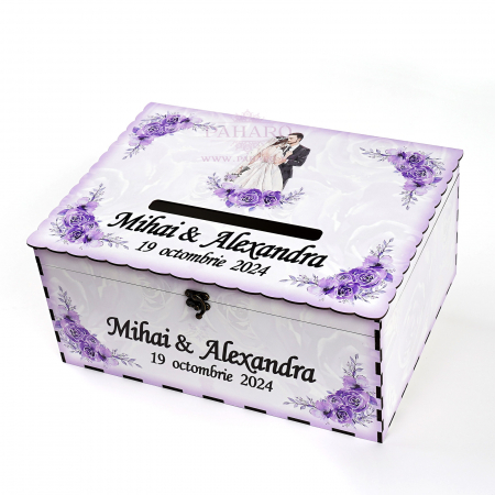 Cufăr Dar FLORAL - 102A - Mov [2]