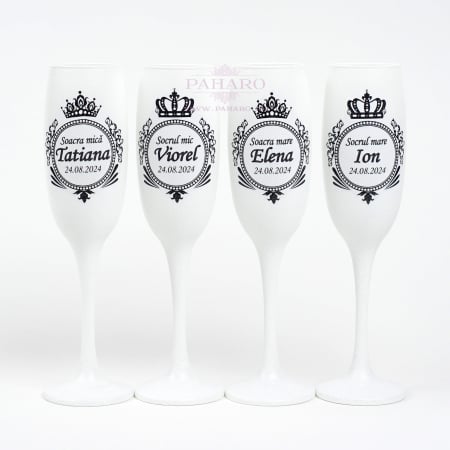 PENTRU SOCRII - Pahar (1bucată)  pentru parinti / socrii colectia ROYAL