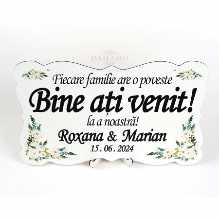 Panou Personalizat  „ Bine ați venit !” - 402 T1 -Verde [1]