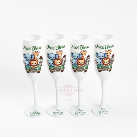 Set 4 Pahare Botez -Tematică Safari - BX02 [2]