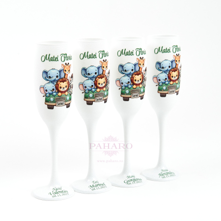 Set 4 Pahare Botez -Tematică Safari - BX02 [1]