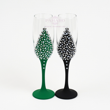 Set pahare "ELEGANCE" diferite culori - pentru nasi/socrii [1]