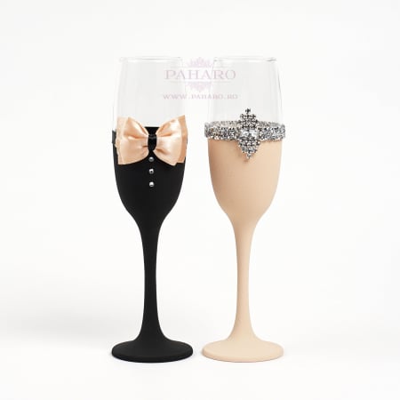 PAHARE PREMIUM - Set pahare "COLORIS" diferite culori - pentru nasi/socrii