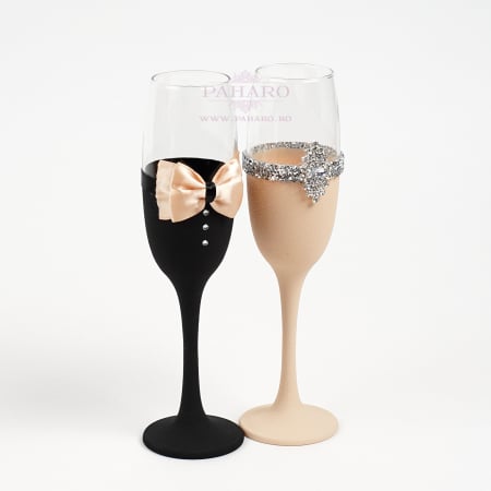 Set pahare "COLORIS" diferite culori - pentru nasi/socrii [2]