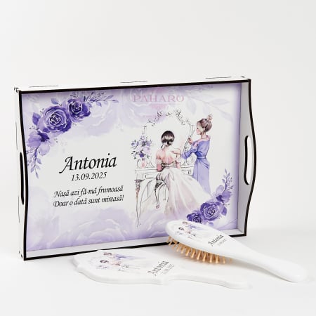 ACCESORII NUNTĂ - Set Pregatire Mirese - Mov -103