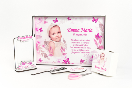 SET TĂIERE MOȚ - Set Tăiere Moț – Floral Roz - STMX02