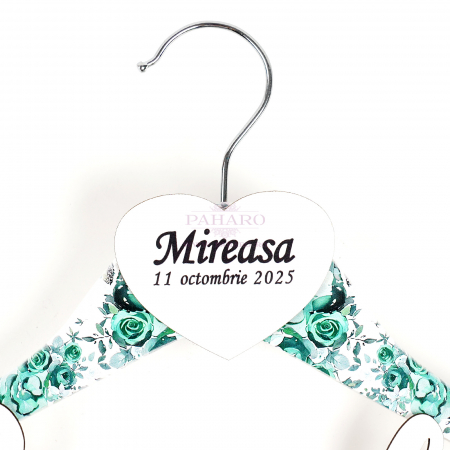 Umeraș Mireasa FLORAL  - 401- Verde [2]
