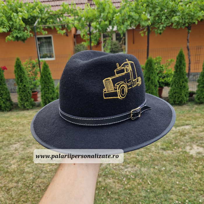 Pălărie neagră cu TIR cusut [2]