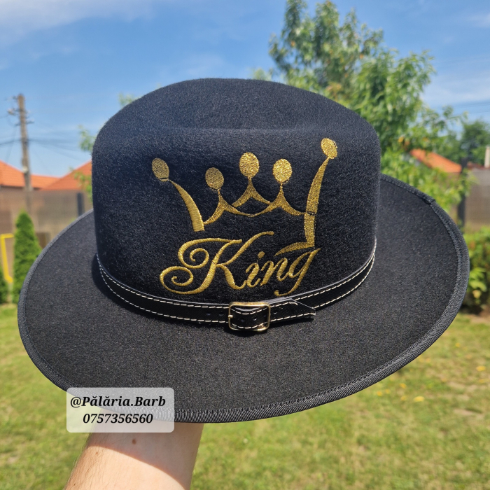 Pălărie neagră cu KING cusut [3]