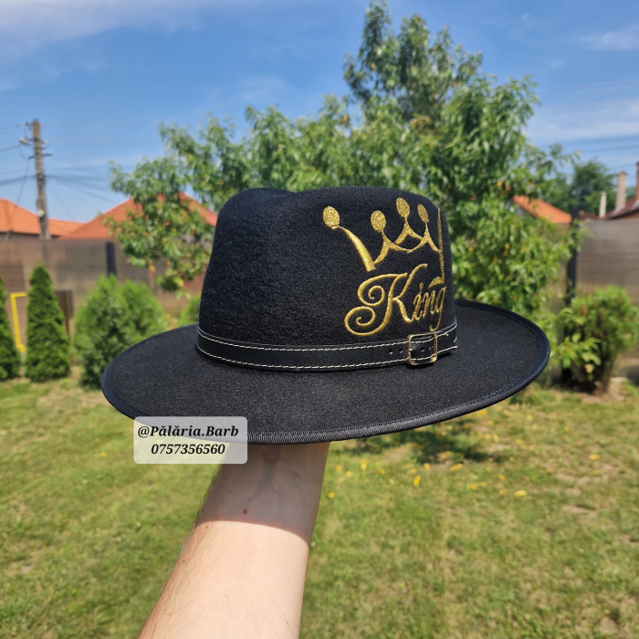 Pălărie neagră cu KING cusut [2]