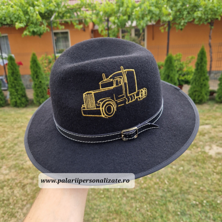 Pălărie neagră cu TIR cusut [2]